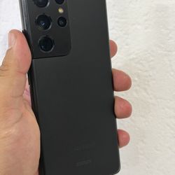 Galaxy s21 ultra 128gb black color Unlocked For All Carrier Hair Line Crack Top Left Corner 