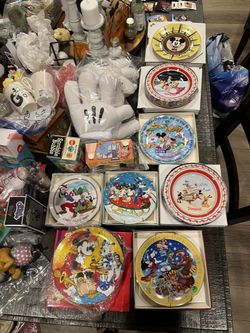 Various Disney Plates 
