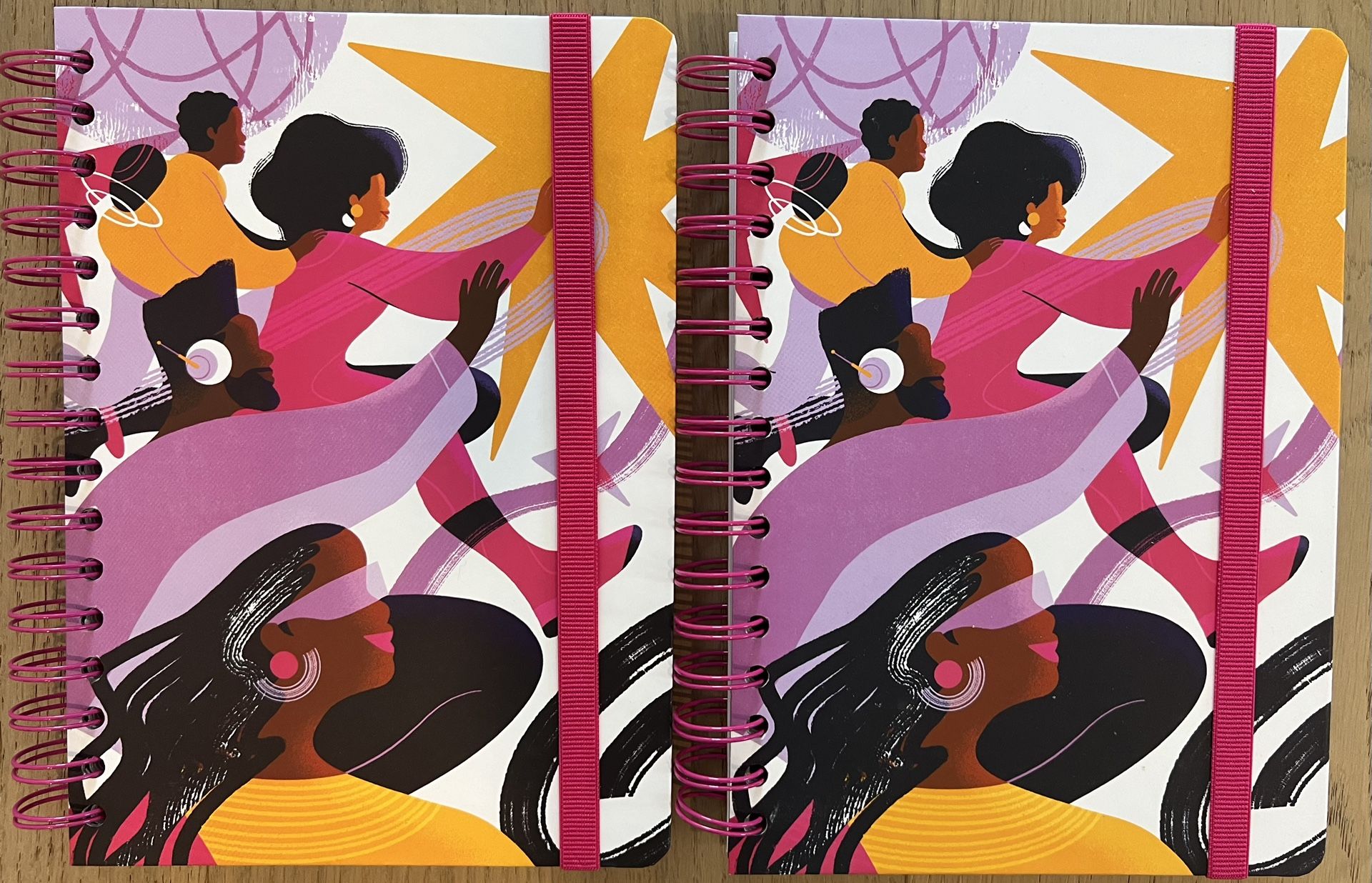 NEW Lot Of (2) T-Mobile Black History Month Journal Notebook T-Mobile Tuesdays Artist: Sabrina Khadija Minor imperfections as seen in last two photo