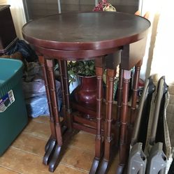 Antique Tables Set Of 3 