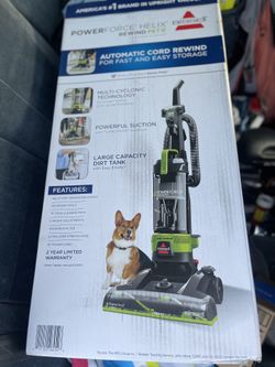 BISSELL PowerForce Helix Turbo Rewind Pet Upright Vacuum(BRAND NEW IN BOX)
