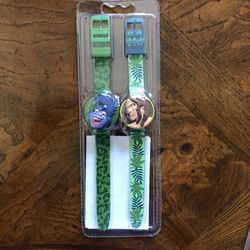 1990’s Vintage Disney Tarzan & Turk Pair Of Flip Top Digital Watches New