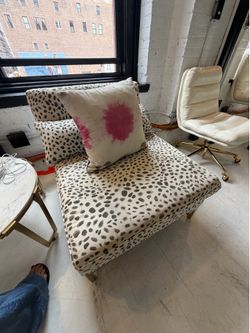 Modern Leopard Lounge Chair