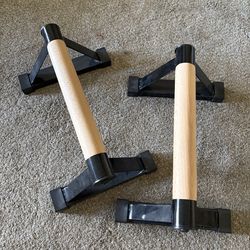 Wood parallettes