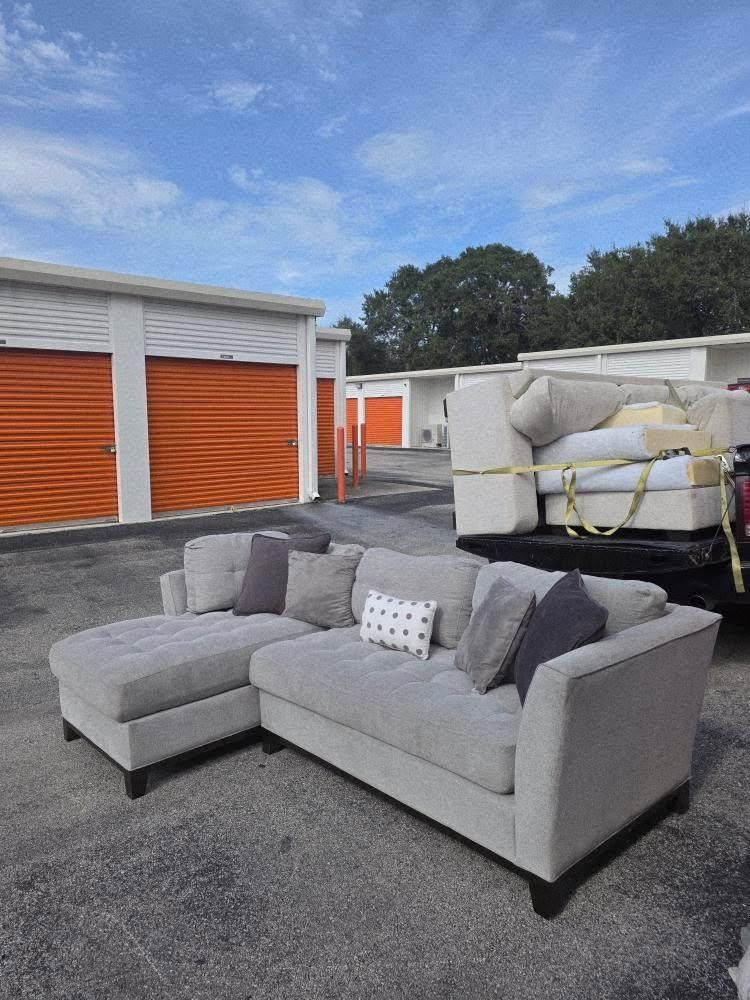 Grey Cindy Crawford Sectional - FREE DELIVERY