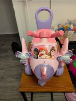 Princess airplane ride on toy