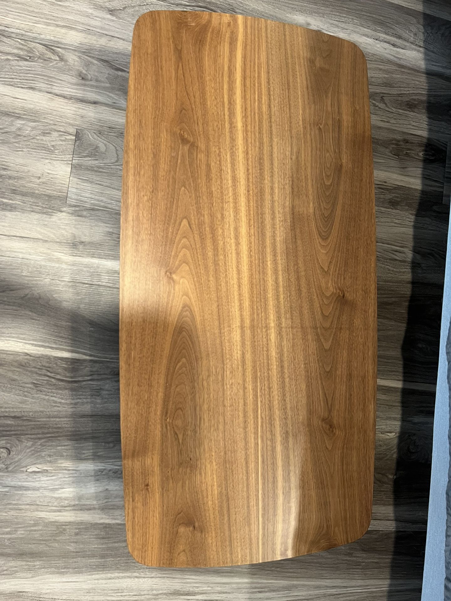Like New Folding Legs Table W41.3 D20.5 H14.0 Natural Walnut Coffee Table