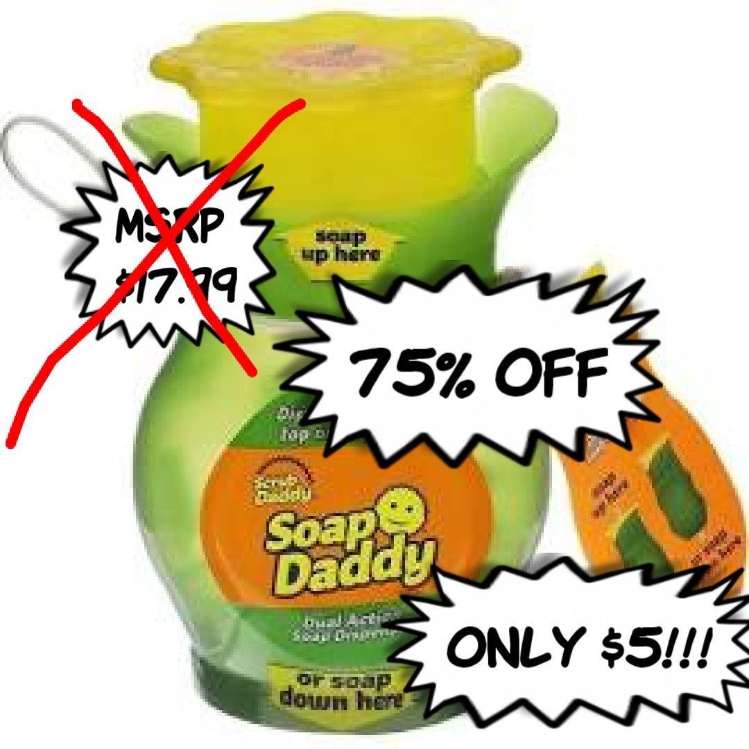 Soap Daddy - Scrub Daddy Dual Action Soap Dispenser for Kitchen and Ba –  NATURALLYBABYPH CO.