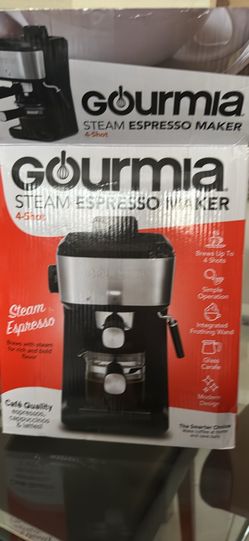 Gourmia Steam Espresso Maker 4 Shot Latte Machine Brand New