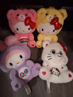 Care Bears x Hello Kitty Plush Set of 4