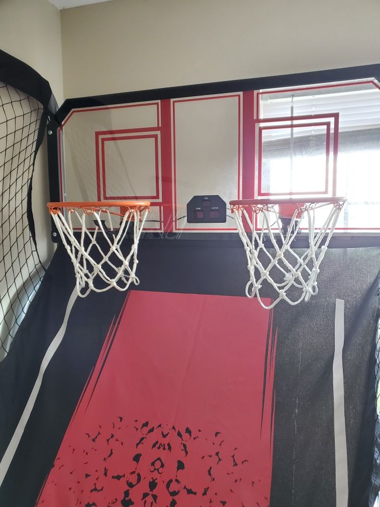 Dual Basketball hoop arcade!!!
