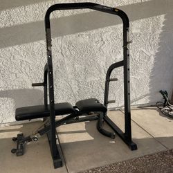 Squat/ Bench Rack and Adjustable Weight Bench