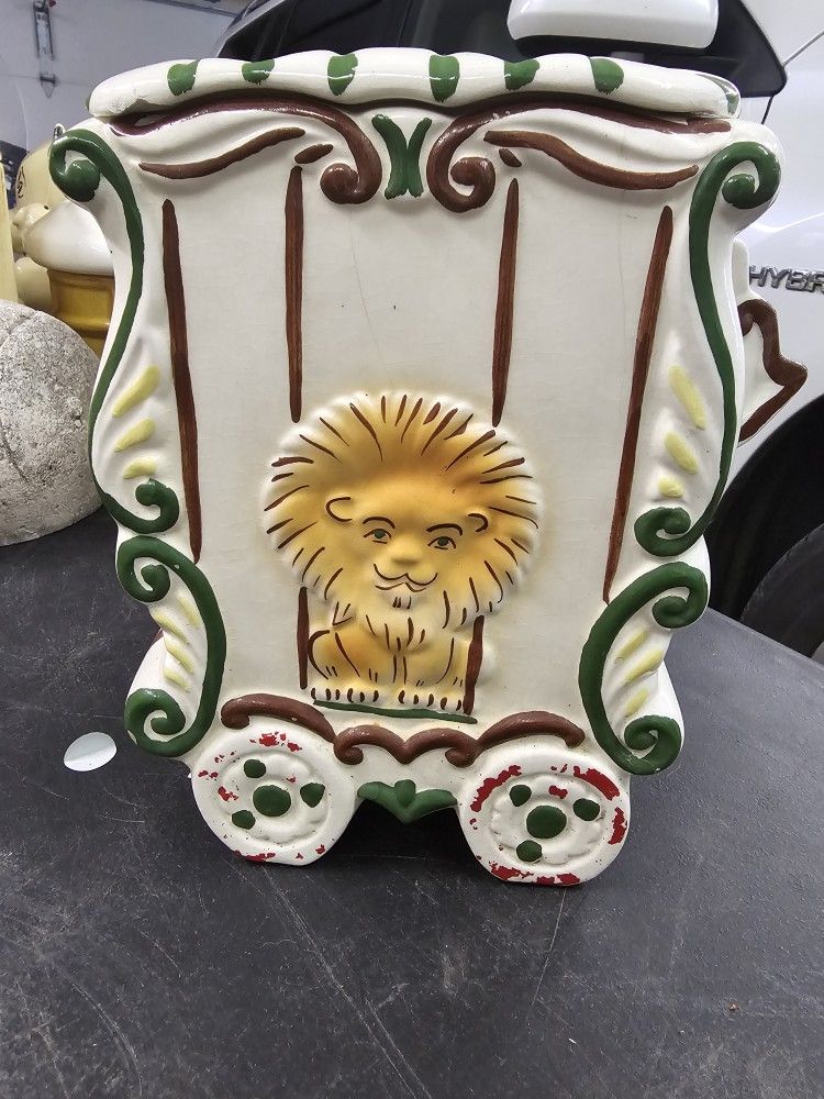 Vintage Circus Cookie Jar