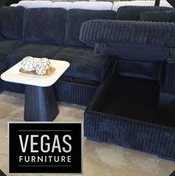 Double Chaise Sectional Pull Out Bed W Storage