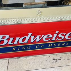 Vintage Budweiser Pool Table Light 