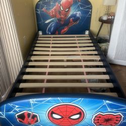 Twin Children’s Bed Frame and Foam Mattress