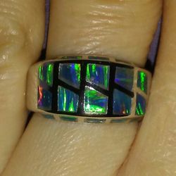 Gorgeous 🆕 Fire Opal Ring SIZE 5 Sterling Silver! 💍 🔥