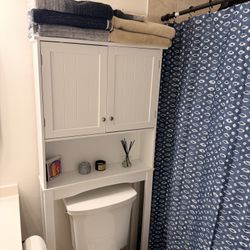 White Bathroom Storage 