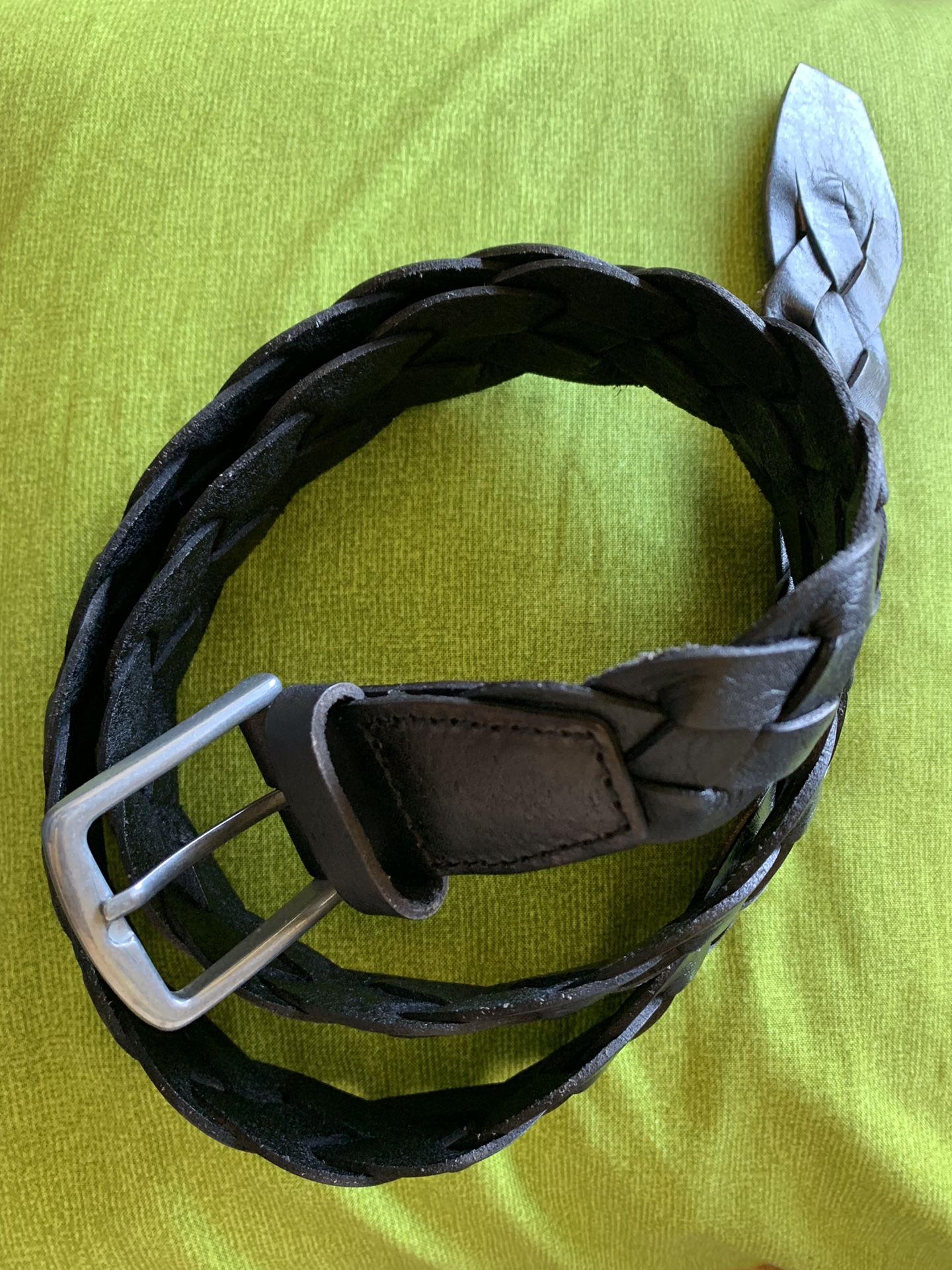 Gap genuine leather braided belt