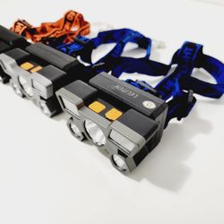 3pcs 5LED with Built-in 18650 Battery USB Rechargeable Portable Flashlight Lantern Torch Headlamp Outdoor Camping Headlight fishing
