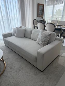 McKenzie white sofa