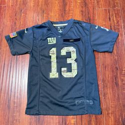 Odell Beckham Jr Boys/Kids #13 NY Giants Salute to Service NFL Jersey Sz Medium!