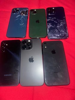 📱 6-Phone Lot — iPhones + Samsung — AS-IS / For Parts
