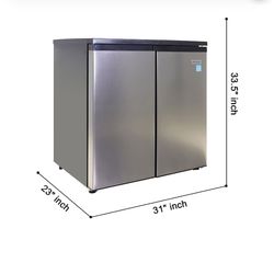 2  Into 1  Side By Side Refrigerator And Freezer