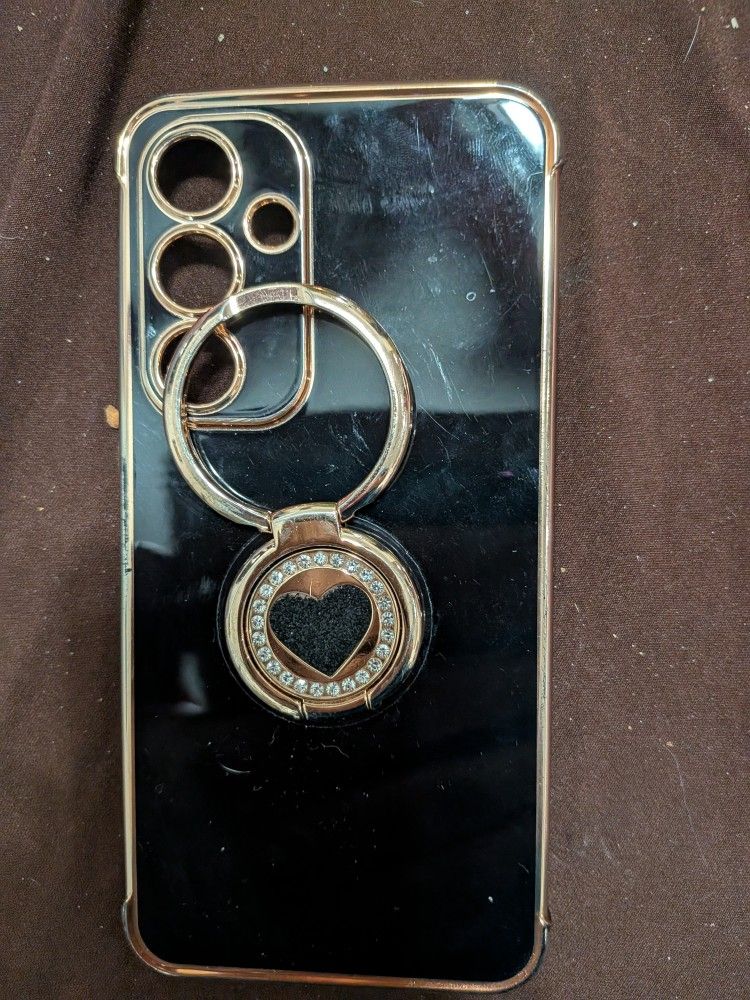 GALAXY S24 ULTRA CASE Stand FOR Samsung DOUBLE RING HEART LUXURY