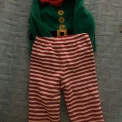 Baby Elf Outfit (2) Piece ( Age 9-12 Month )