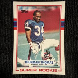 Topps Thurman Thomas Super Rookie Card 