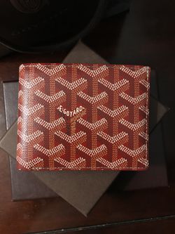 Goyard, Bags, Authentic Goyard Victorie Wallet In Red