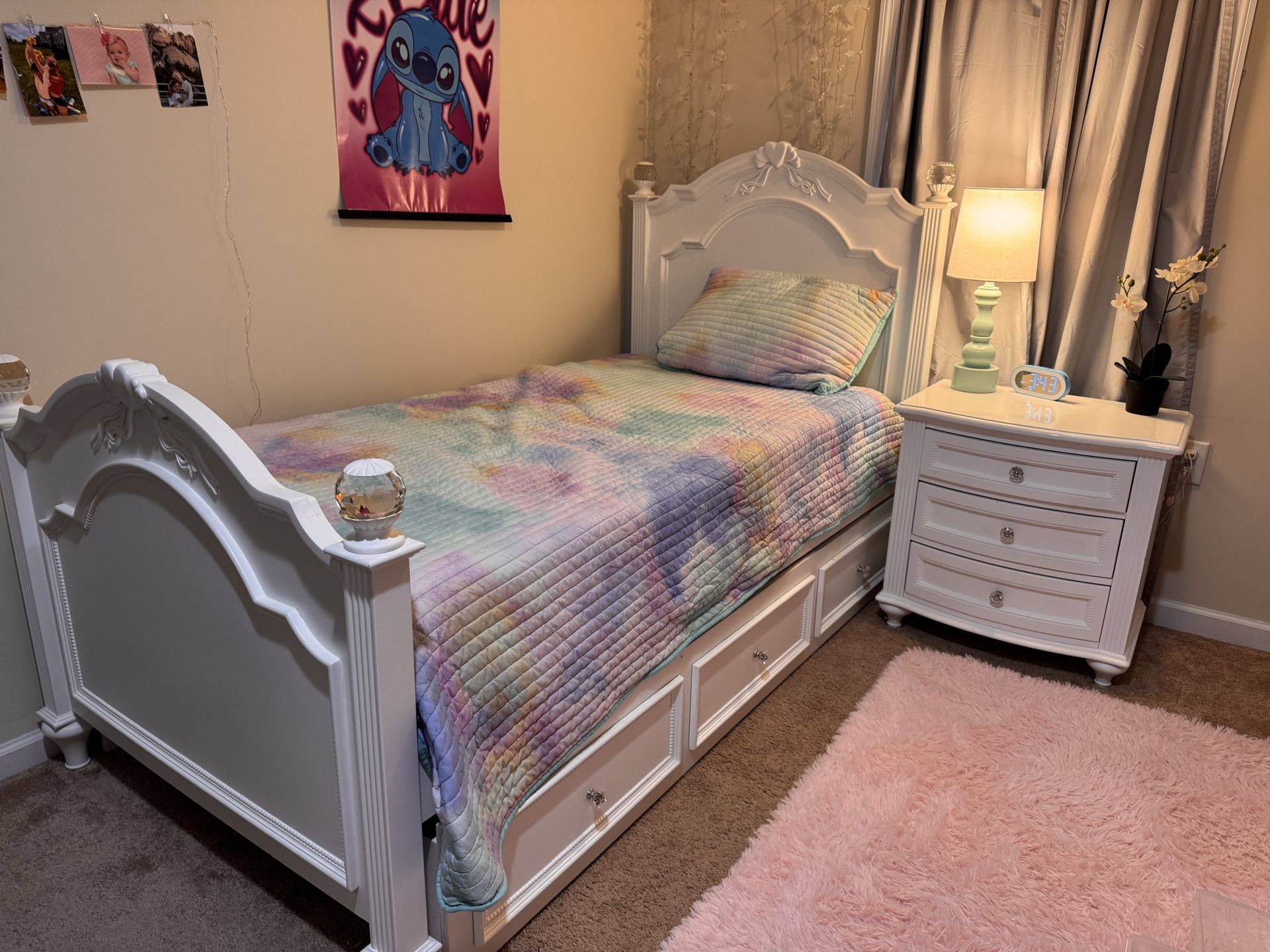 Trundle Bed With Night Stand