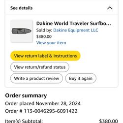 DaKine World traveler surfboard bag quad  7'6