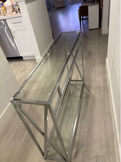 Console  table idea for hallway