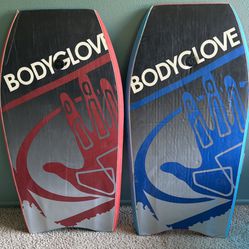 2 BodyGlove Havoc 42.5 Boogie Boards With Leash
