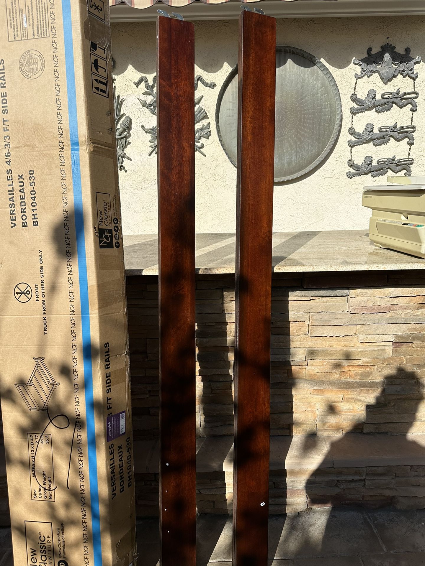 Side Rails & Footings ( For Wayfair Versailles Sleigh Bed)