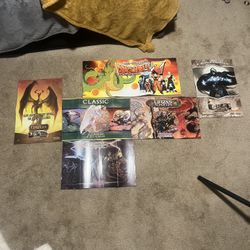 Vintage Magic The Gathering/anime Poster Lot! 