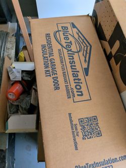 Garage door insulation