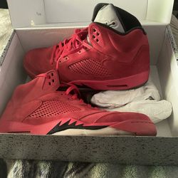 Jordan 5 Red Suede 
