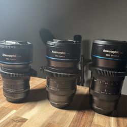 Sirui anamorphic lenses 24mm, 35mm, 50mm : MFT