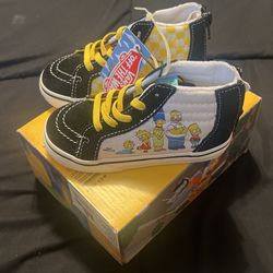 Brand New The Simpsons Toddler Vans Size 8.5