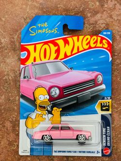 The simpsons family car hot wheels hotwheels chase - tag: treasure hunt th sth soup super treasure hunt collectible premium die cast model