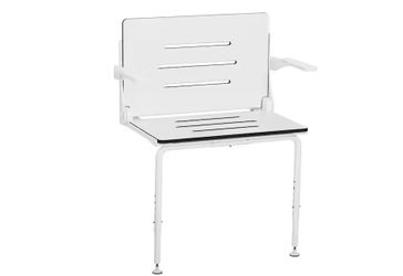 NEW! SEACHROME Wall Mounted 19″ Wide Shower Seat