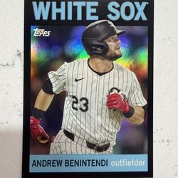 2025 Topps Archive #35 Andrew Benintendi Black Foil - White Sox