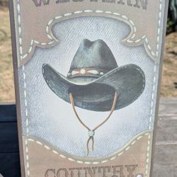 Western Country Cowboy Hat Metal Sign Rustic Farmhouse Wall Decor 12x8” Vintage Style







Ask ChatGPT
