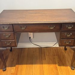 Antique Desk 40” Wide 20” Depth 29” High