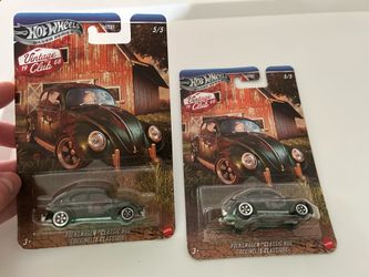 Hot wheels Volkswagen Beetle Silver series (2) car lot
