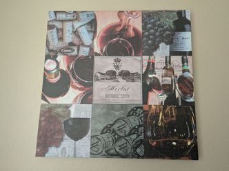 Wine Canvas Print 27" x 27"