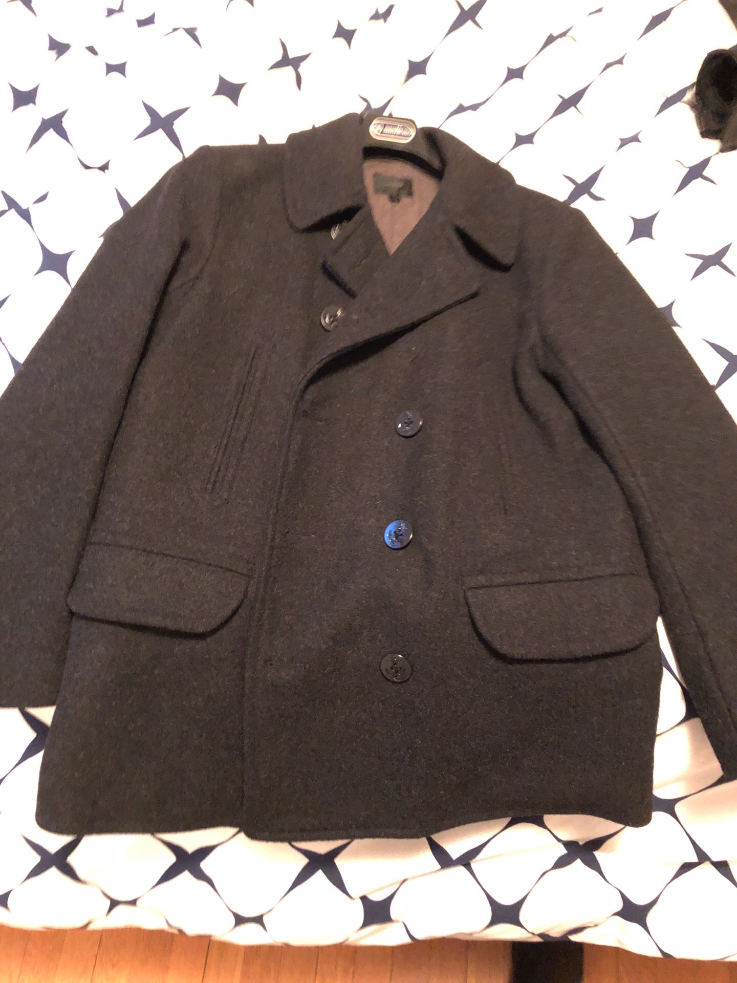 J Crew pea Coat - Large